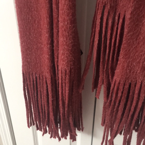 Anthropologie Fringed Oversized Wrap Scarf - Picture 4 of 7